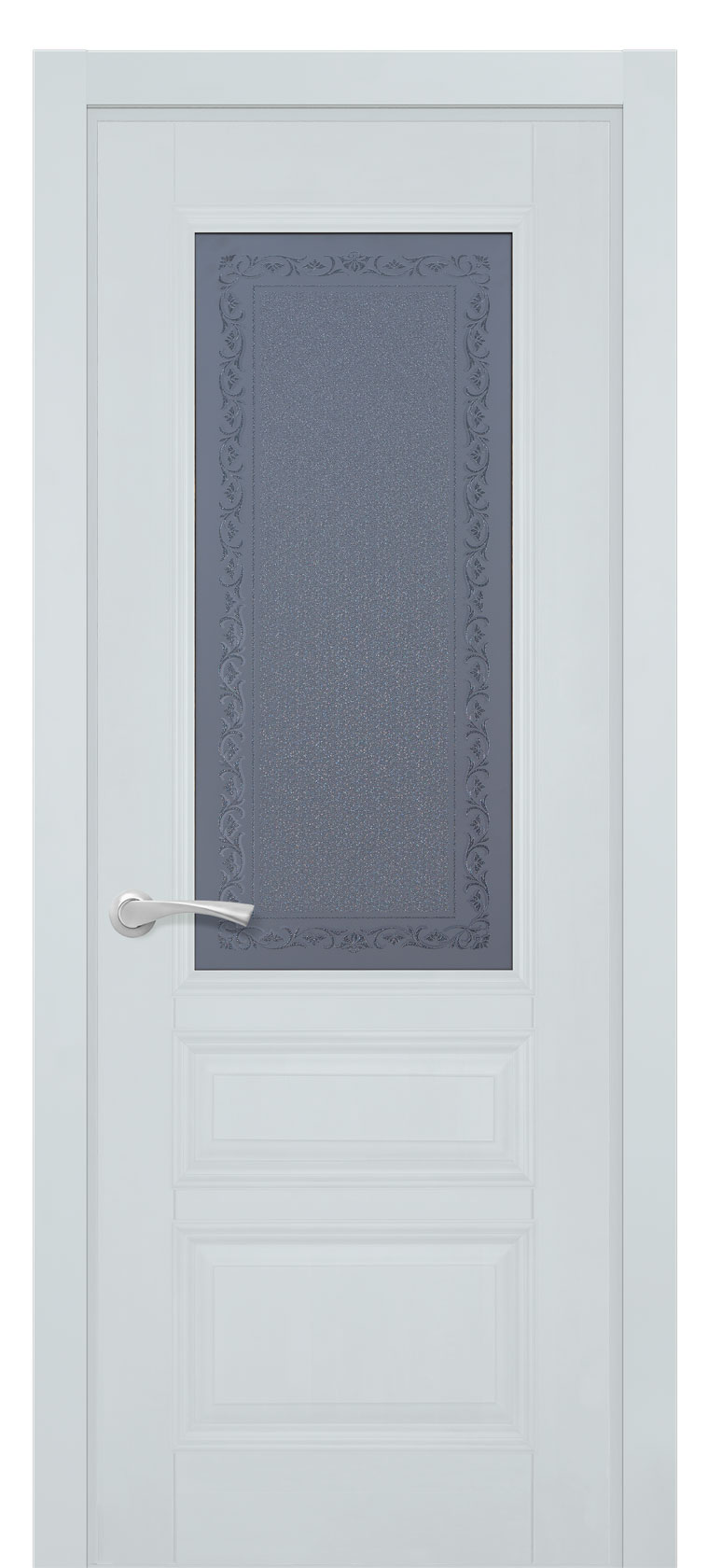 Межкомнатная дверь Аристократ №2 из массива ольхи, цвет Скай